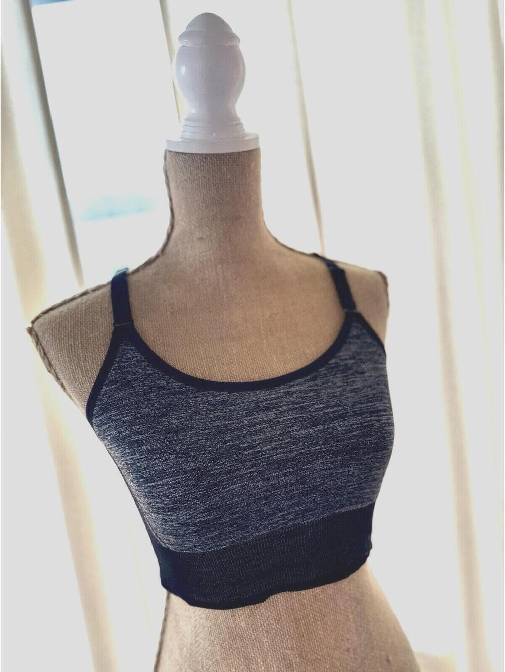 EUC TARGET All In Motion Sz XXL Charcoal Space Dye Sports Bra NO PADS